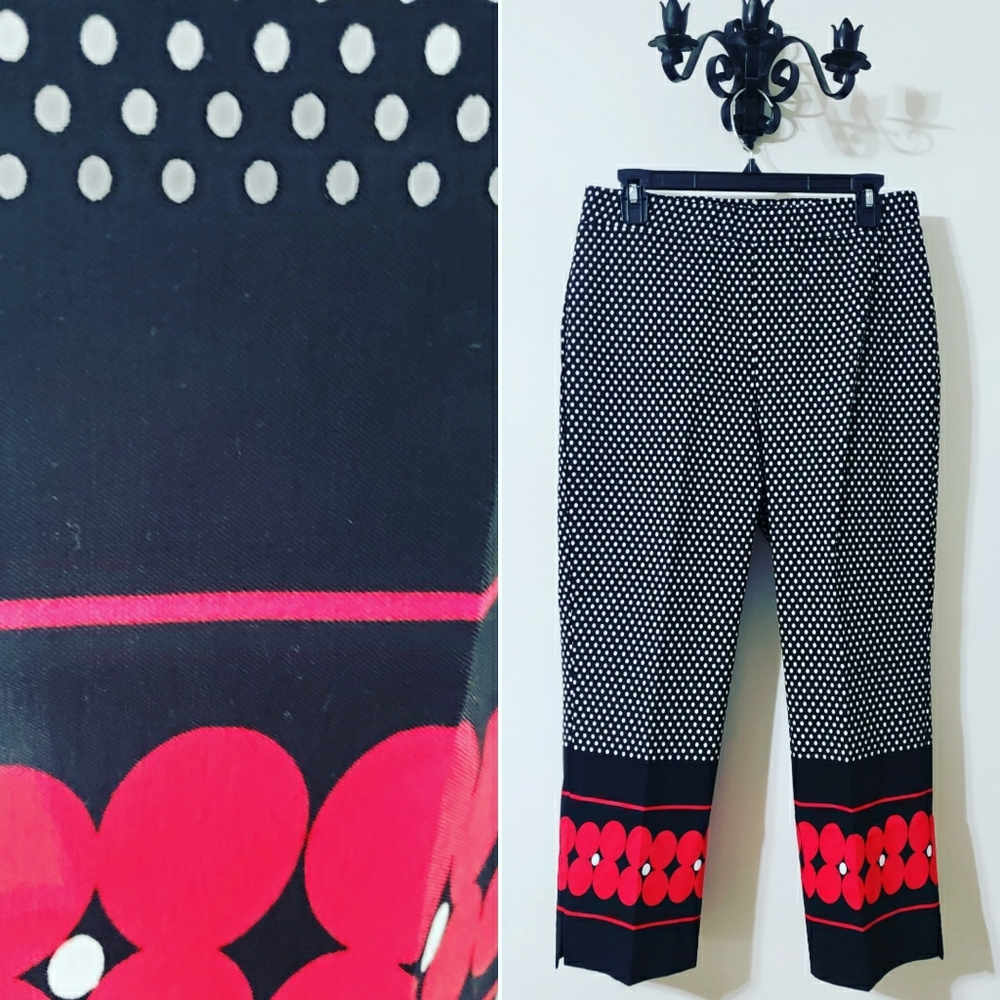 Soft Works Red Flower Poka Dot Pants